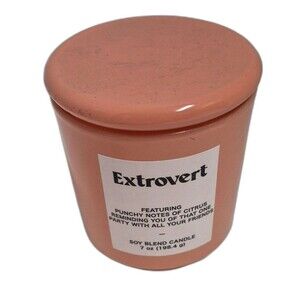 Opalhouse Extrovert Citrus Soy Candle 7oz Pink Jar Target Discontinued Decor